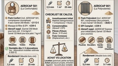 Coût d'un projet d'aérogommage : calculer votre budget avant de vous lancer