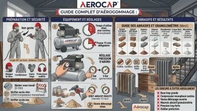 Guide complet de l'Aérogommage : fonctionnement, matériel, abrasifs et conseils