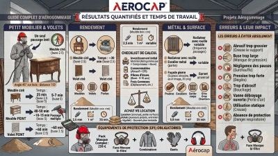 Aérogommage : résultats quantifiés pour chaque temps de travail 