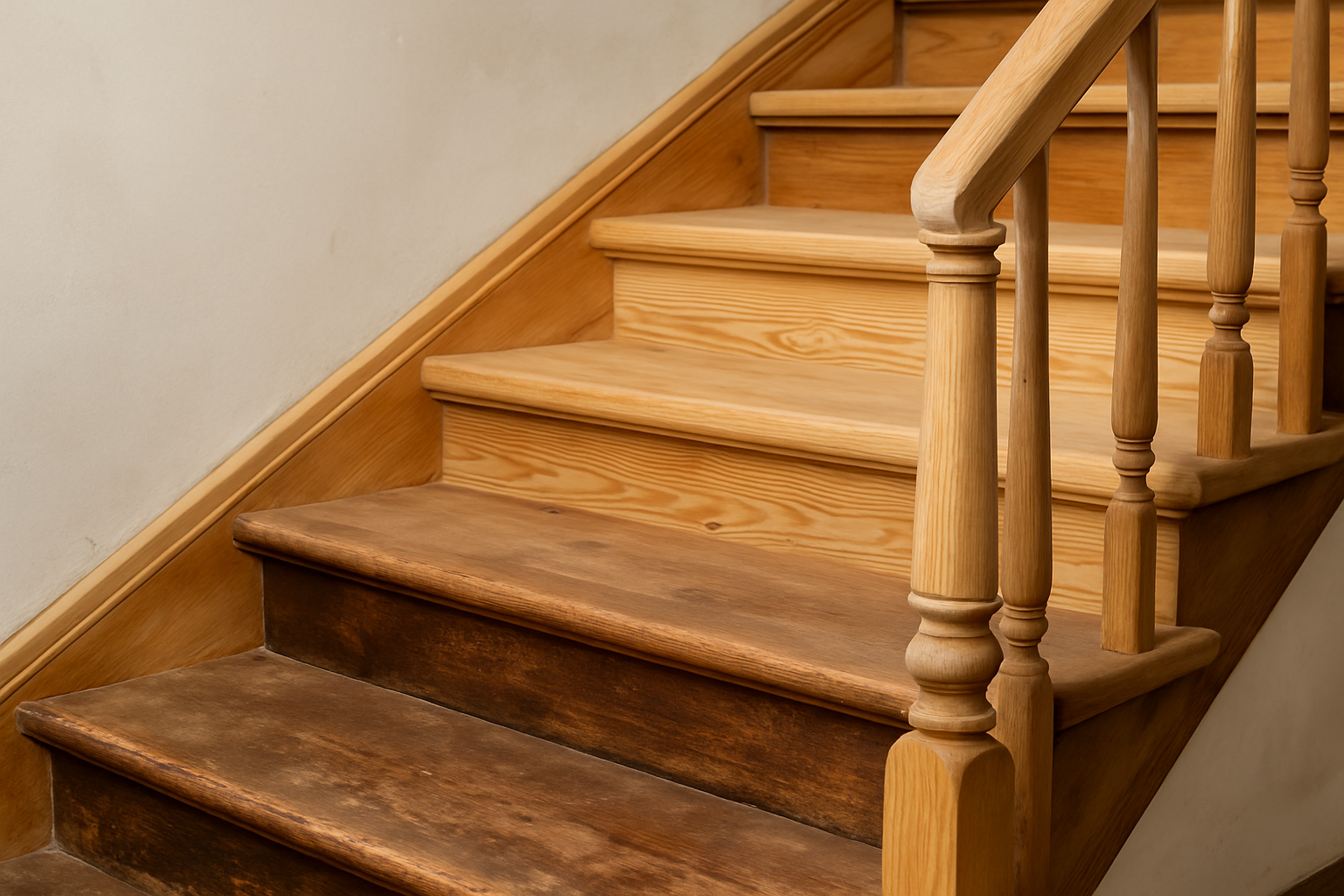 décaper un escalier