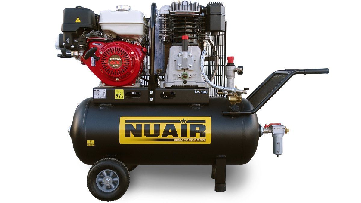 NUAIR - Compresseur à moteur thermique B3800/5,5S/10+10 HONDA