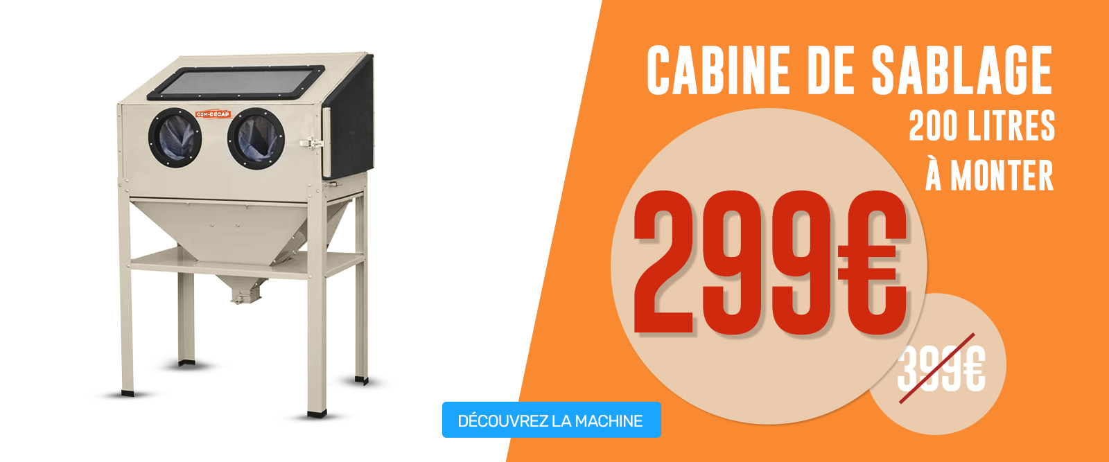 Promotion 200l cabine de sablage